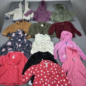 Girls Jackets 18 Months Lot Of 13 Baby Winter Children's Place Old Navy Carters